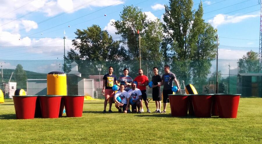 Prague : Giant Foot Darts and Giant Beer Pong Game - Price and what you truly get for $88