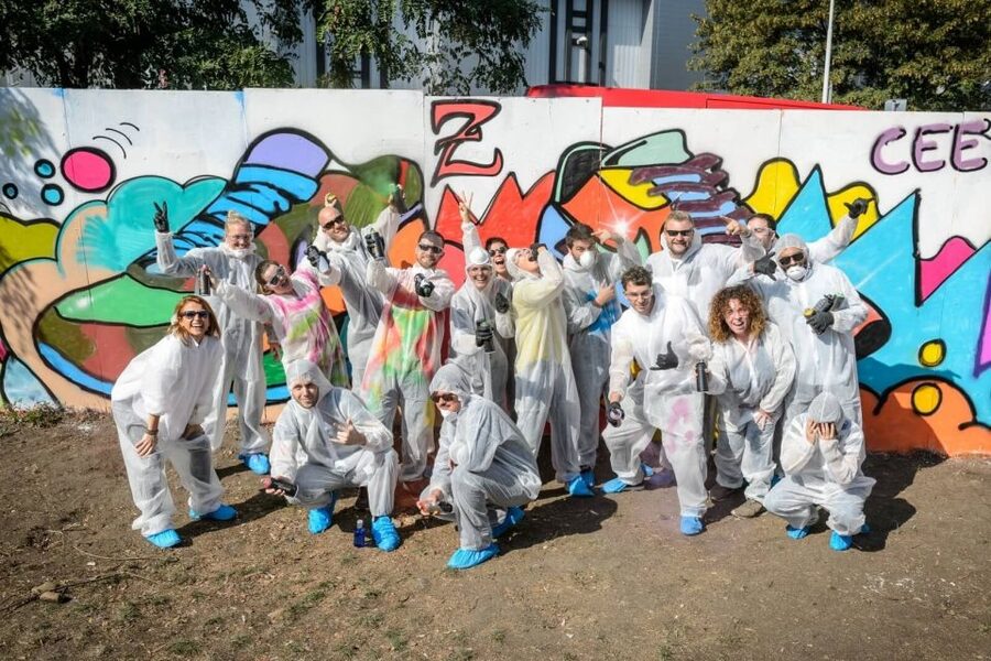 Prague Graffiti Workshop For Groups & Team-Building Groups - From Sketchbook to Legal Wall, Your Piece Has a Clear Build