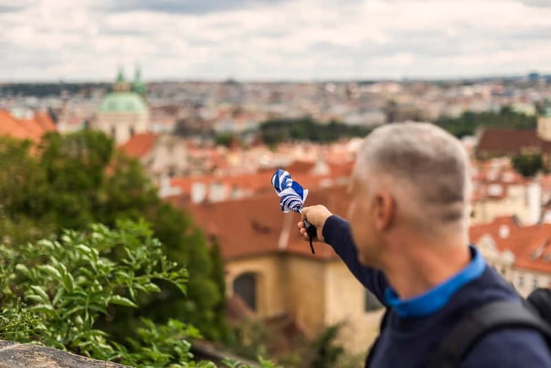 Prague Grand 2,5 hour + 2 hour exterior walking tour - The Tram to Pohořelec: Small Transport Trick, Big Payoff