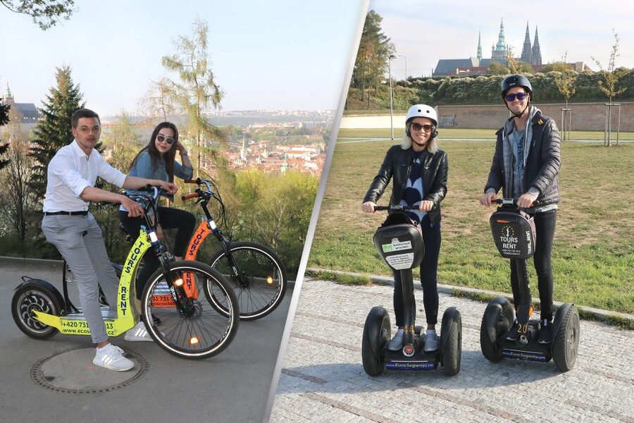 Prague: Half-Day Guided Tour by Segway and E-Scooter - Petrin Hill by e-scooter, viewpoints without the slog