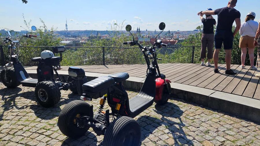 Prague: Heart of Prague Electric Tricycle Scooter Tour - Prague Castle area: the big complex, not just a quick look