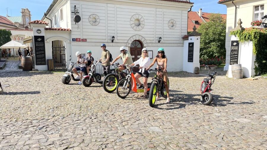 Prague: Highlights Tour on e-Scooter or eBike - Rudolfinum, old Jewish landmarks, and the city’s layers