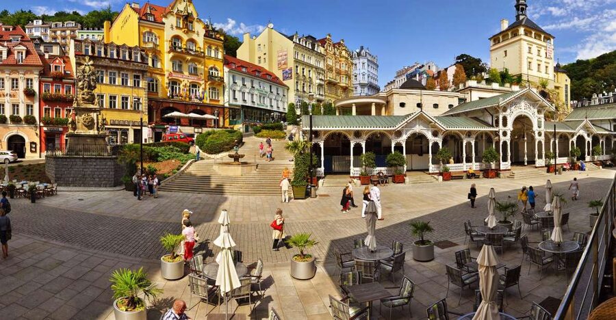 Prague: Karlovy Vary Day Trip with Watchtower and Funicular - Spa Colonnades and Famous Names: Peter the Great to Goethe