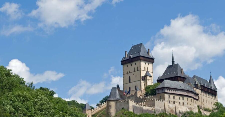 Prague: Karlštejn Castle Guided Tour with Entry Ticket - The hill climb to the castle: plan for uphill walking and choose good shoes