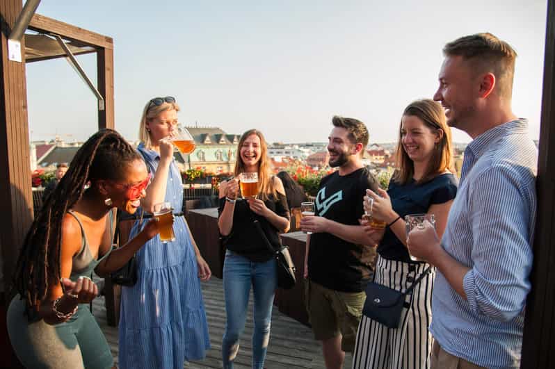 Prague: Local Pub Walking Tour with 5 Beers - Starting at Franz Kafka Rotating Head, then letting Prague lead