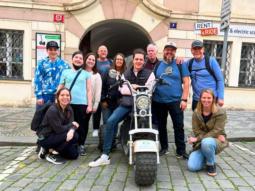Prague: Monster Bike Trike Tour Euro Segway Experience - Where you meet, and the short safety briefing that keeps it smooth