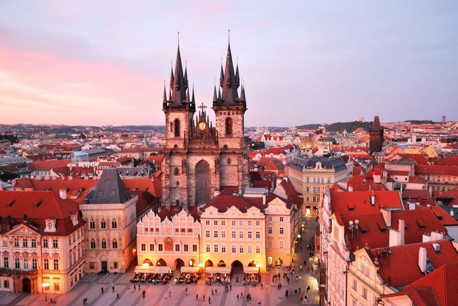 Prague: Old Town and Jewish Quarter Tour - Powder Tower, house signs, and the feeling of Prague street-level history