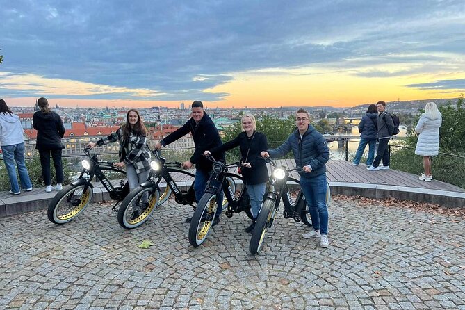 Prague on Stylish Retro styled E-Bike - Viewpoints & Sightseeing - Letná Park riding and the five-bridge viewpoint