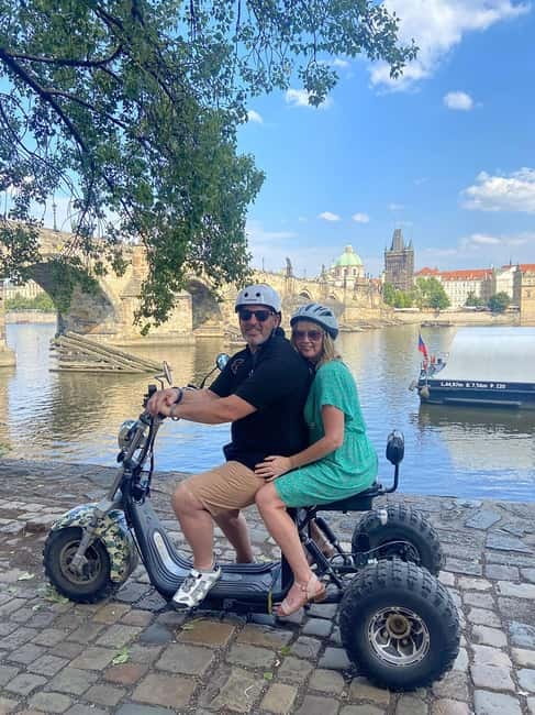 Prague: Panoramic Viewpoints Guided Electric Tricycle Tour - Lesser Town, John Lennon Wall, and Kampa Island photo angles