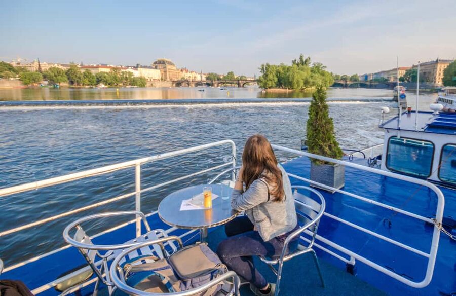 Prague: Panoramic Vltava River Cruise - Accessibility and getting around on the boat