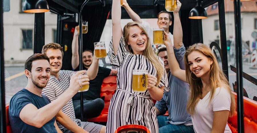 Prague: Party Beer Bus - Staropramen Brewery visit: where the beer story turns real