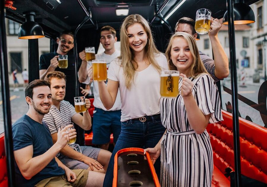 Prague: Party Beer Bus - Viewpoints and breaks: photo time, but also a breather