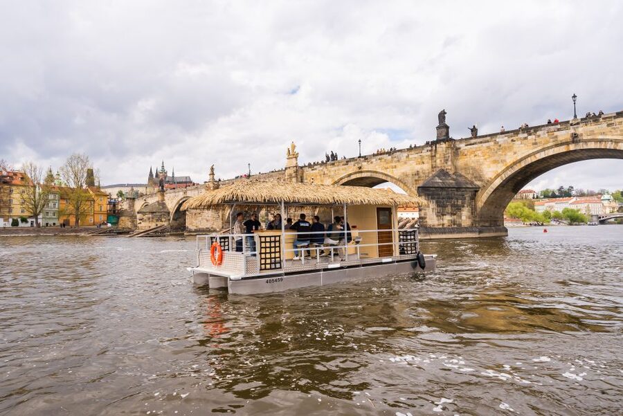 Prague: Party Tiki Boat Sightseeing Cruise with Drinks - Price and value: $518 per group up to 11
