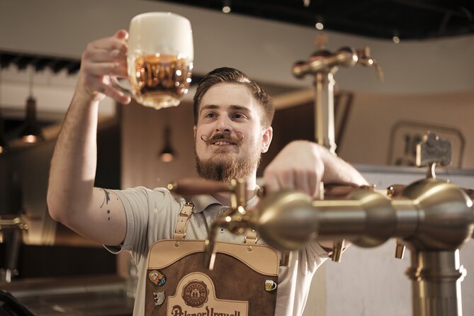 Prague Pilsner Urquell Experience with 3 Free Beer Tastings - Souvenirs and the shop reality check