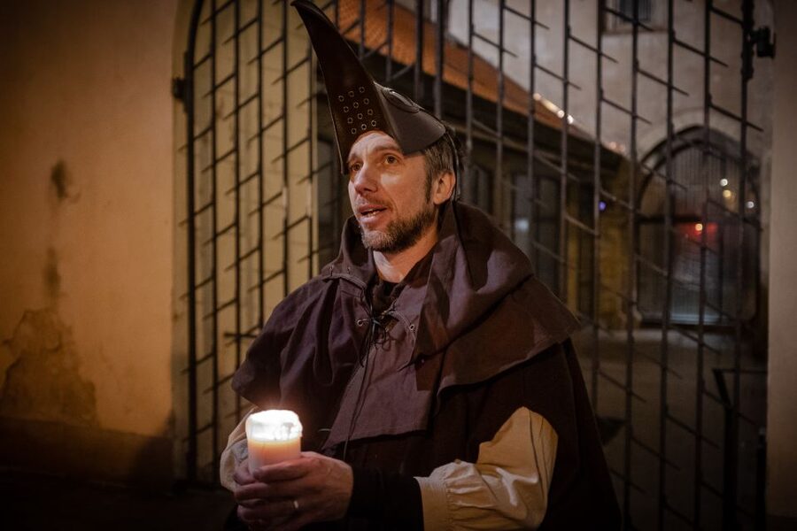 Prague: Plague Doctor Old Town History Walking Tour - Clementinum: The First Big Landmark and the Mood Shift