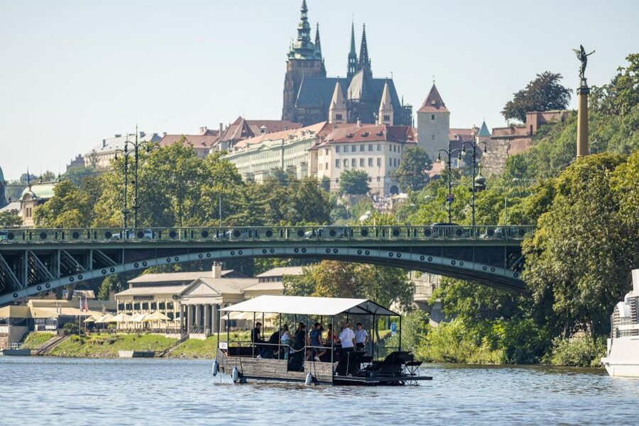 Prague: Private Cycle Boat River Tour with Beer or Prosecco - Toilets and comfort on a water tour