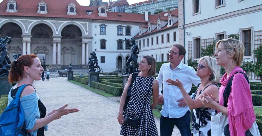 Prague Renaissance and Baroque Gardens Walking Tour - Meeting at Bagel Lounge Malostranska, then walking into the Castle world