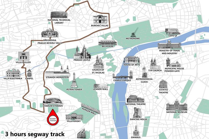 Prague Segway Tour with A Local Guide & Hotel Pick Up - Stop-by-stop: parks, monastery stops, and why they work