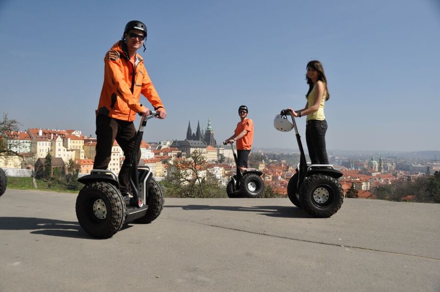 Prague: Shared Group/Private Segway Tour with Hotel Transfer - Your ride: Segway X2 or i2, helmets, and the practice that builds confidence