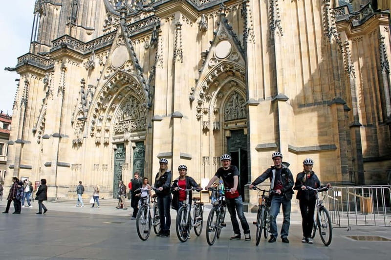 Prague: Small Group or Private Bike City Tour - The route starts at Na Poříčí, then sails past Štvanice Island and Letná