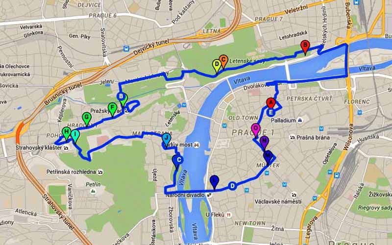 Prague: Stunning Viewpoints, Castle, City & Park Bike Tour - Old Town return ride: how the route helps your next day