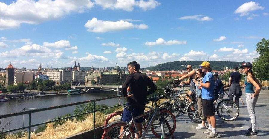 Prague: Stunning Viewpoints, Castle, City & Park Bike Tour - Letna Park viewpoints: where the city finally clicks
