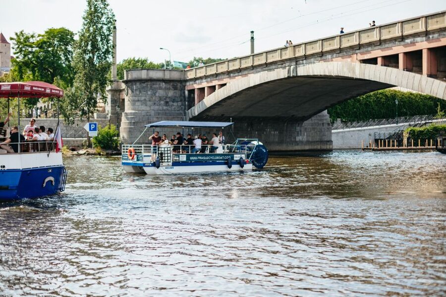 Prague: Swimming Beer Bike on A Cycle Boat - Price and value: what $518 for up to 11 really means