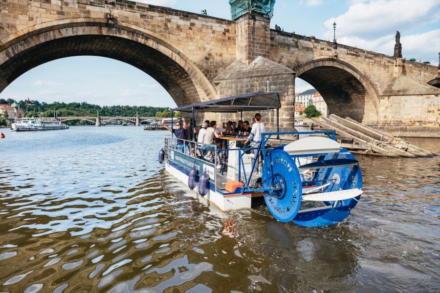 Prague: Swimming Beer Bike on A Cycle Boat - Beer tap to tabletop: what the onboard experience is like