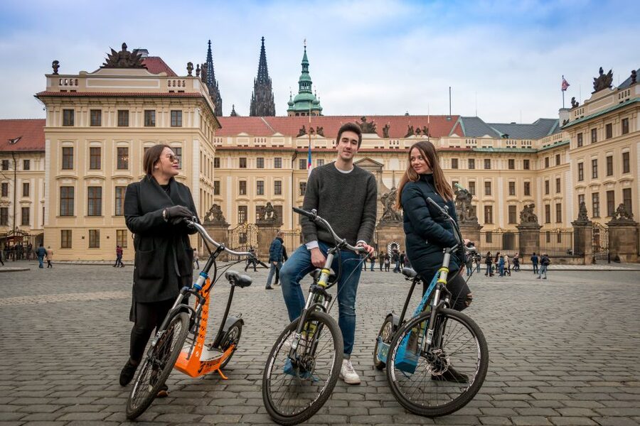 Prague: Tour by Electric Scooter or Cruiser eBike - Old Town Square and St. Nicholas Church, Without the Detours