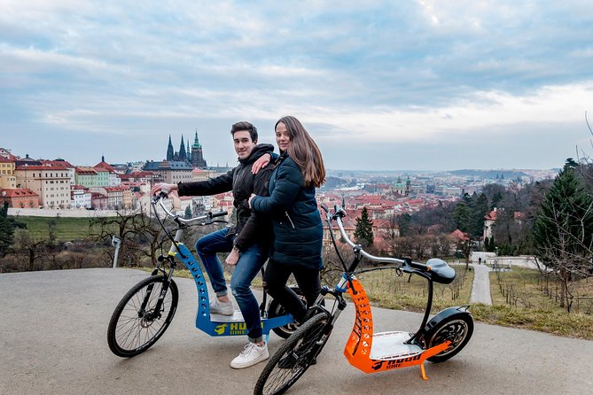 Prague Trike & e-Scooter Tour: Castle Viewpoints & Charles Bridge - Strahov Monastery, then the Brewery stop that slows things down