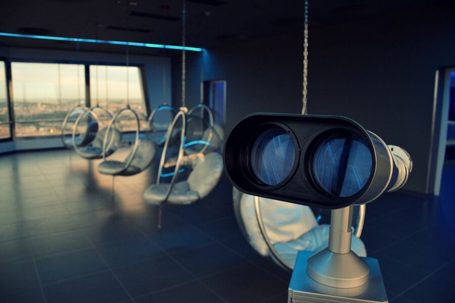 Prague TV Observatory Tower Audio Guide with Online Ticket - What the three capsules feel like when you’re up there