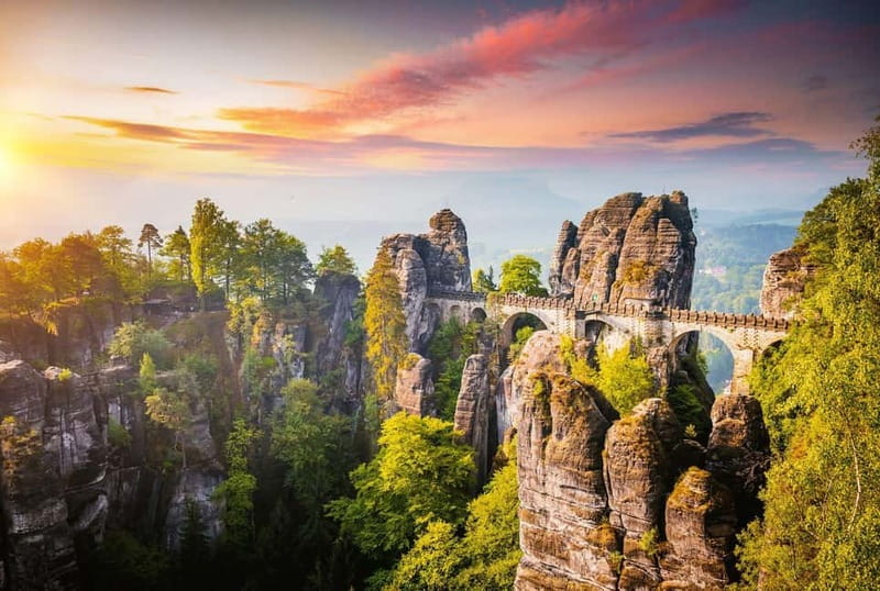 Prague: VIP Bohemian Saxon Switzerland: 2 Countries in 1 Day - Bastei Bridge in Saxon Switzerland: your first canyon hit