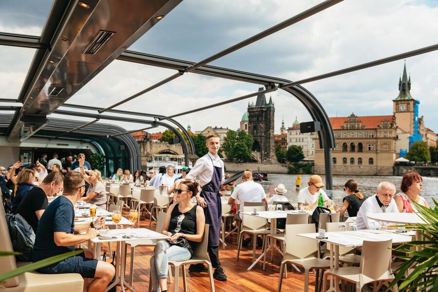 Prague: Vltava River Lunch Cruise in an Open-Top Glass Boat - Getting On Board at Pier 3A (and not wasting your time)