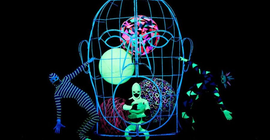 Prague: WOW Show Black Light Theater - The Audience Interaction: How Close the Action Gets
