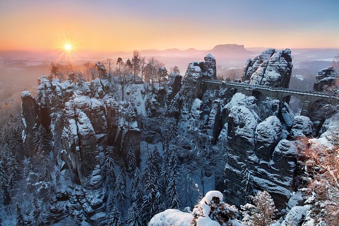 Pravcicka Gate & Bastei Bridge Winter National Park Tour from Prague - Sokoli hnizdo after Pravcicka: viewpoints and sandstone formations