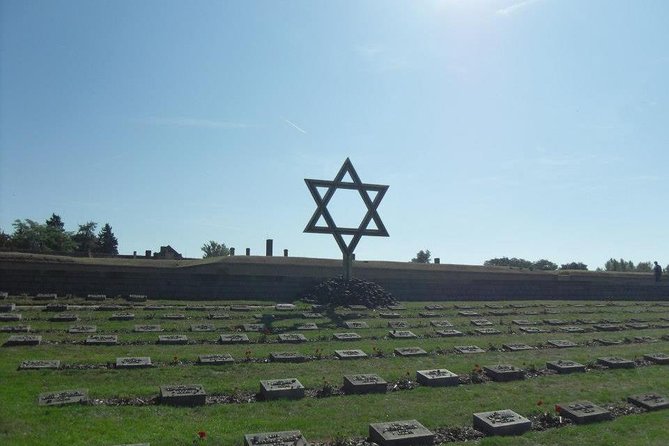 Private Former Concentration Camp Terezin Tour from Prague - Private guide pacing at a site where words matter