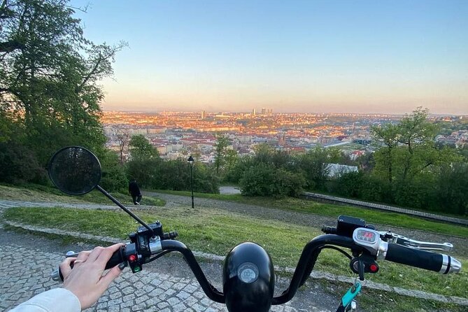 Private live-guided E-Scooter TOURS around Prague - Old Town Square to Celetná Street: clock, churches, and the most expensive street mood