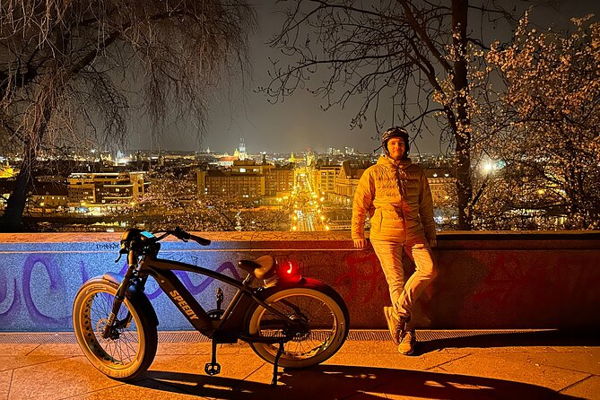 Retro Style E-Bike Night Tour in Prague - Live Guided - Letná Park and the Metronome: the views you came for