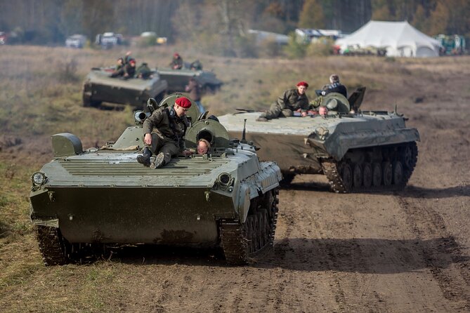 Ride in a BMP tank and military garage tour Prague - BMP-1 Tank Ride on an Ex-Soviet Base: The Main Event