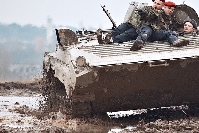 Ride in a BMP tank and military garage tour Prague - English Guidance and Question Time That Makes It Click