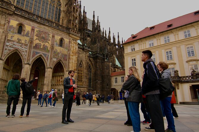 Royal Splendor Unveiled Private Prague Castle Interior Tour - Na Opyši and the Old Castle Stairs: your last views before you head down