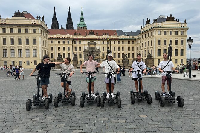 Scooter tours to Prague Castle and views. - The narrow street moment, with a flexible end stop
