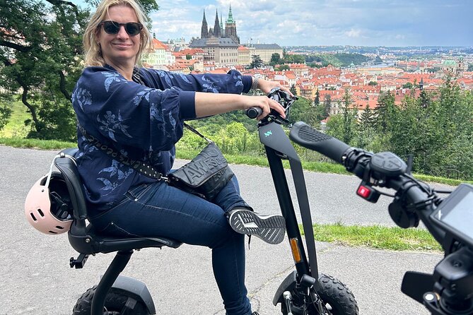 Scooter tours to Prague Castle and views. - Letná Park, the Metronome, and the Prague skyline angle