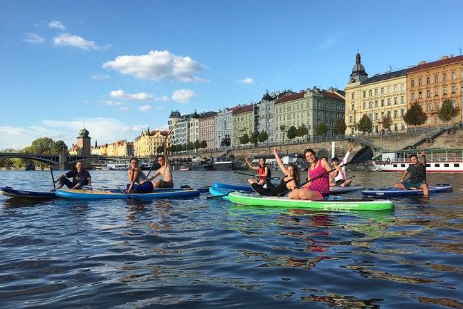 Stand-Up Paddleboarding on the Vltava River in Prague - The Views: Prague Castle and Charles Bridge, Seen Like a Local