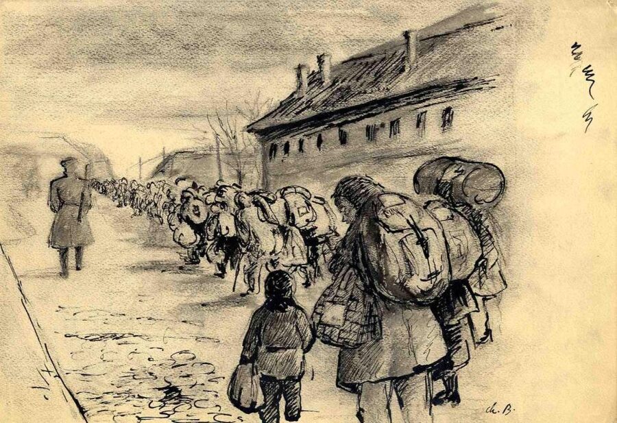 Terezin concentration field excursion - On the way in: the Anthropoid Operation monument and context