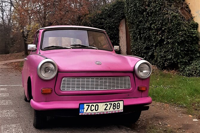 Trabant Tour Quick Ride - Lesser Town walk: Kafka Museum, Pissing Fountain, and Charles Bridge angles
