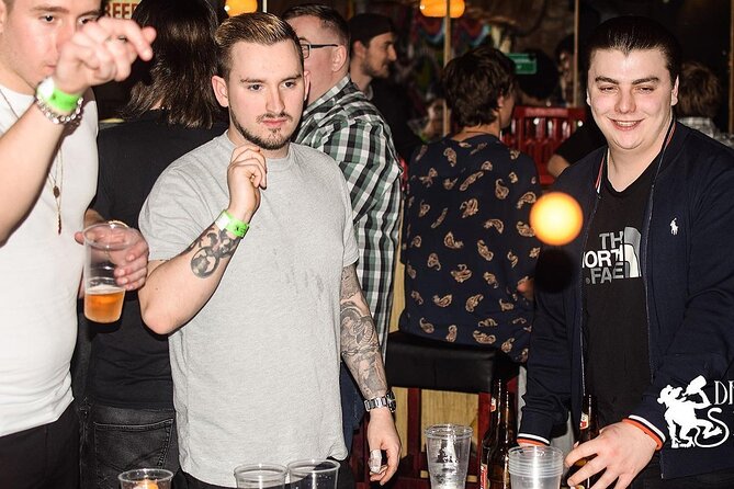 Unlimited Beer Pong Ticket with Czech Beer - Playing beer pong with friends, and the friendly rivalry angle