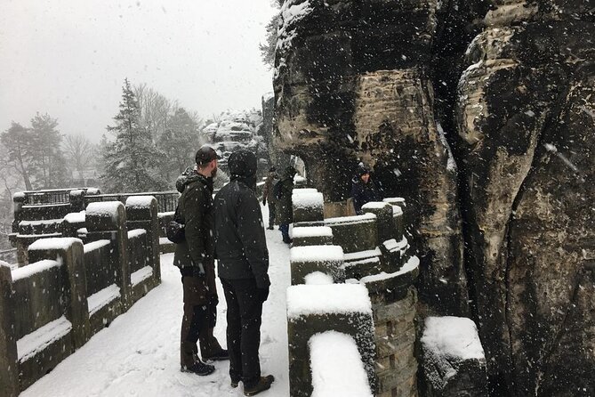 Winterland Tour to Bohemian and Saxon Switzerland from Prague - Stop 3: Tisa Rocks labyrinth near the Czech-German border